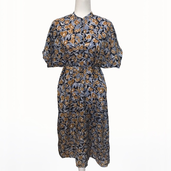 Christian Wijnants 100% Silk Dipha Foliage Dress 6 - Picture 4 of 17